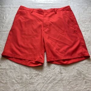 Fennec Highly Evolved Flat Front Red Golf Shorts Size 40